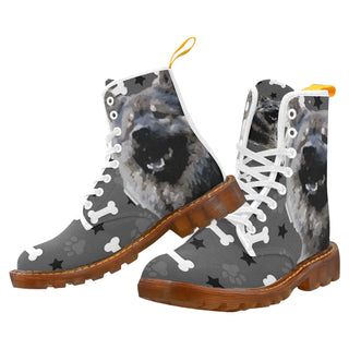 Eurasier White Boots For Women - TeeAmazing