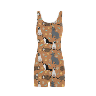 Cat Pattern Classic One Piece Swimwear - TeeAmazing