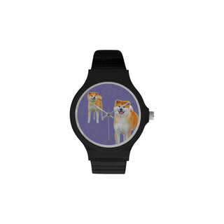 Akita Lover Unisex Round Plastic Watch - TeeAmazing