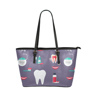 Dentist Leather Tote Bag/Small - TeeAmazing