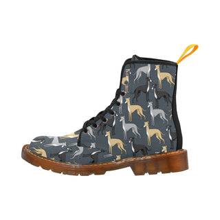 Greyhound Black Boots For Men - TeeAmazing