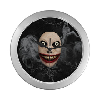 Jeff the Killer Silver Color Wall Clock - TeeAmazing