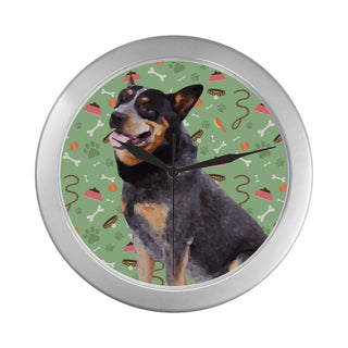 Australian Cattle Dog Silver Color Wall Clock - TeeAmazing