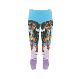 Dachshund Water Colour No.1 Capri Legging - TeeAmazing