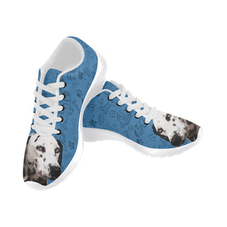 Dalmatian Dog White Sneakers Size 13-15 for Men - TeeAmazing