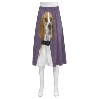 English Pointer Dog Mnemosyne Women's Crepe Skirt (Model D16) - TeeAmazing