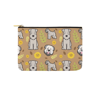 Soft Coated Wheaten Terrier Flower Carry-All Pouch 9.5''x6'' - TeeAmazing
