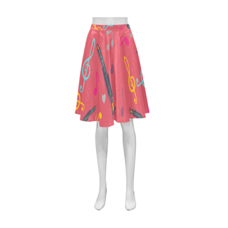 Clarinet Pattern Athena Women's Short Skirt - TeeAmazing