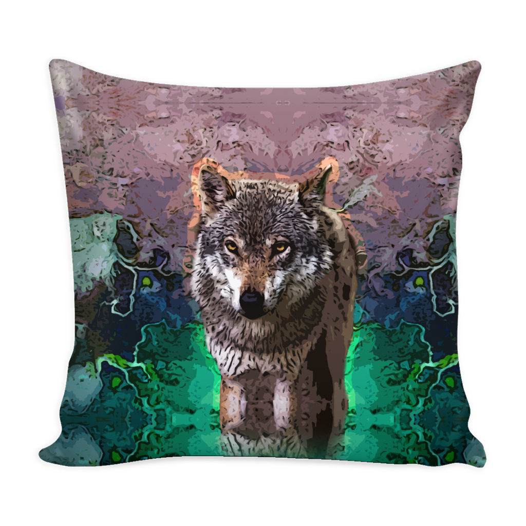 Wolf Pillow Cover - Wolf Accessories - TeeAmazing