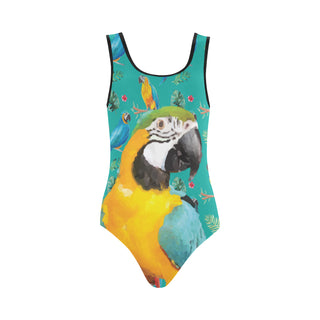 Parrot Vest One Piece Swimsuit - TeeAmazing