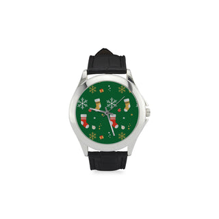 Socks Pattern Women's Classic Leather Strap Watch - TeeAmazing