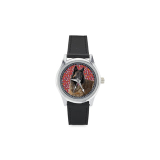 Tervuren Kid's Stainless Steel Leather Strap Watch - TeeAmazing