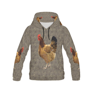 Chicken Footprint All Over Print Hoodie for Men - TeeAmazing