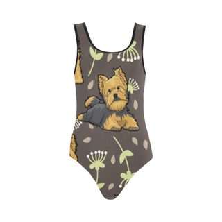 Cairn terrier Flower Vest One Piece Swimsuit (Model S04) - TeeAmazing