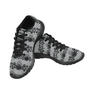 Totoro Pattern Black Sneakers for Women - TeeAmazing