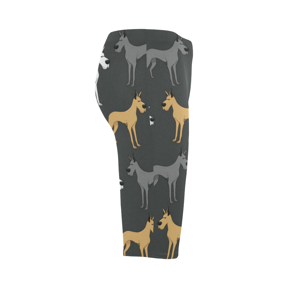 Great Dane Hestia Cropped Leggings (Model L03) - TeeAmazing