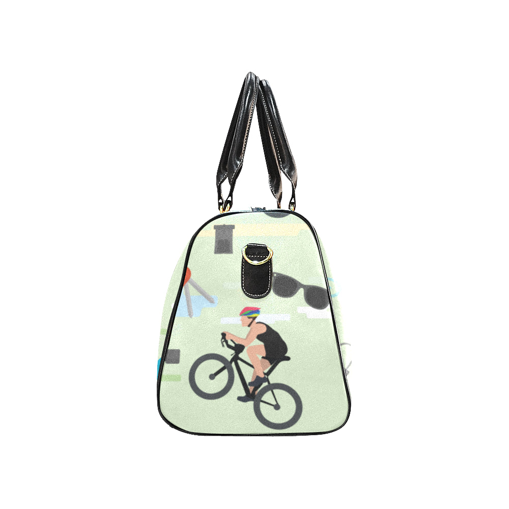 Cycling Pattern New Waterproof Travel Bag/Large - TeeAmazing