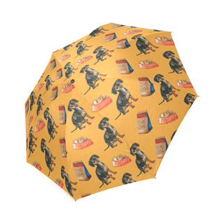 Dachshund Water Colour Pattern No.1 Foldable Umbrella - TeeAmazing