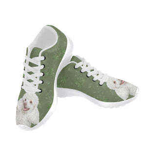 Poodle Lover White Sneakers Size 13-15 for Men - TeeAmazing