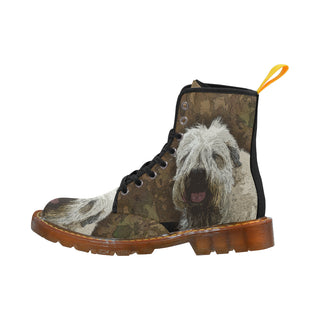 Soft Coated Wheaten Terrier Painting Black Boots For Women - TeeAmazing