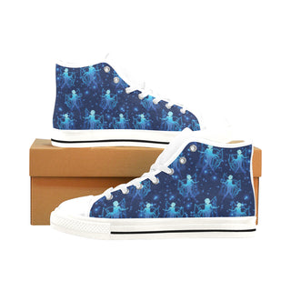 Sailor Mercury White Men’s Classic High Top Canvas Shoes /Large Size - TeeAmazing