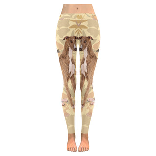 Greyhound Lover Low Rise Leggings (Invisible Stitch) (Model L05) - TeeAmazing