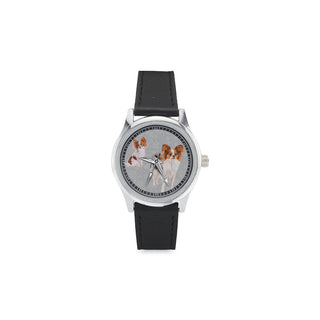 Papillon Lover Kid's Stainless Steel Leather Strap Watch - TeeAmazing