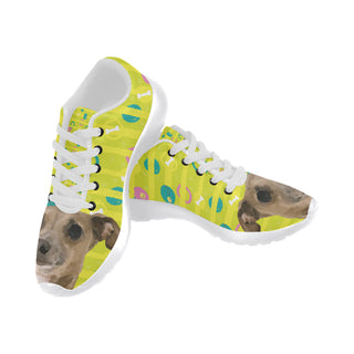 Italian Greyhound White Sneakers for Women - TeeAmazing