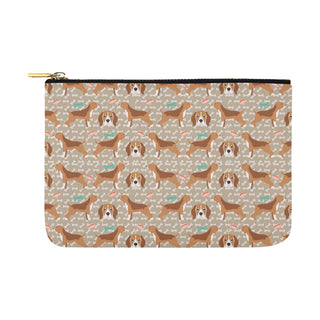 Beagle Pattern Carry-All Pouch 12.5x8.5 - TeeAmazing