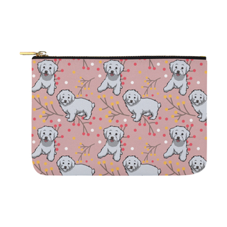 Maltipoo Flower Carry-All Pouch 12.5''x8.5'' - TeeAmazing