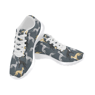 Greyhound White Sneakers Size 13-15 for Men - TeeAmazing