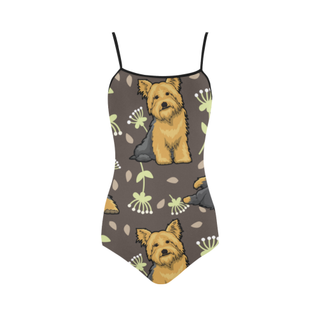 Cairn terrier Flower Strap Swimsuit ( Model S05) - TeeAmazing