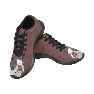 Boston Terrier Lover Black Sneakers for Men - TeeAmazing