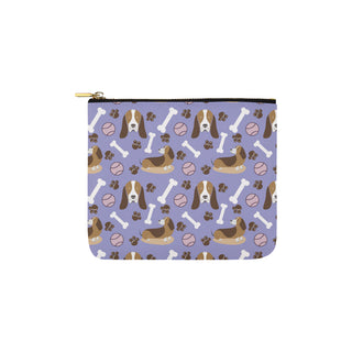Basset Hound Pattern Carry-All Pouch 6x5 - TeeAmazing