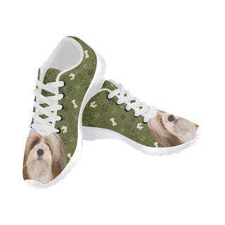 Lhasa Apso Dog White Sneakers Size 13-15 for Men - TeeAmazing