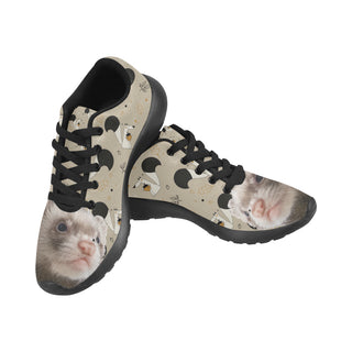 Ferret Black Sneakers Size 13-15 for Men - TeeAmazing