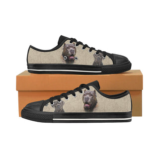 Cane Corso Lover Black Men's Classic Canvas Shoes/Large Size - TeeAmazing