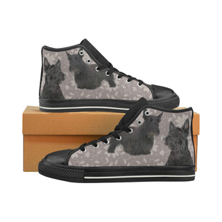 Scottish Terrier Lover Black Women's Classic High Top Canvas Shoes - TeeAmazing
