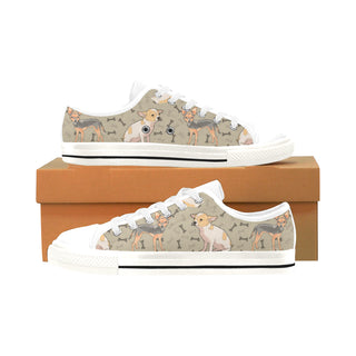 Chihuahua White Men's Classic Canvas Shoes/Large Size - TeeAmazing