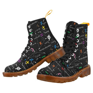 Math Black Boots For Men - TeeAmazing