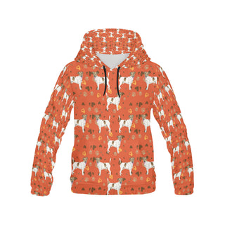 Jack Russell Terrier Water Colour Pattern No.1 All Over Print Hoodie for Women - TeeAmazing