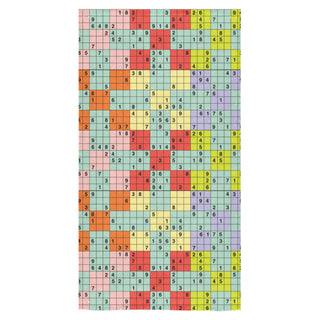 Sudoku Pattern Bath Towel 30"x56" - TeeAmazing