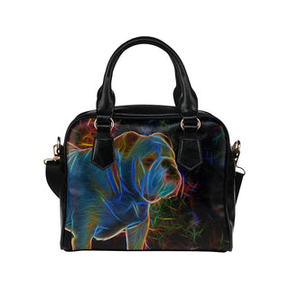 English Bulldog Glow Design 1 Shoulder Handbag - TeeAmazing