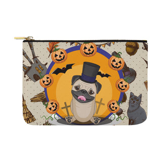 Pug Halloween Carry-All Pouch 12.5x8.5 - TeeAmazing