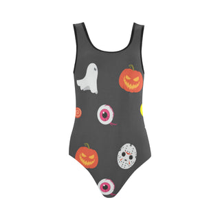 Halloween Pattern Vest One Piece Swimsuit - TeeAmazing