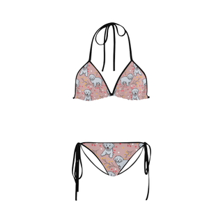 Maltipoo Flower Custom Bikini Swimsuit - TeeAmazing