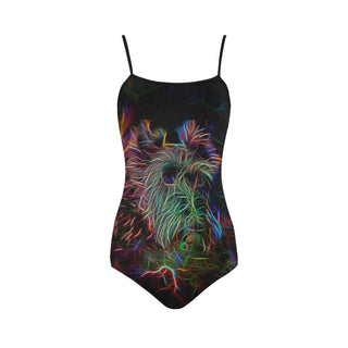 Scottish Terrier Glow Design 1 Strap Swimsuit - TeeAmazing