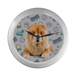 Chow Chow Dog Silver Color Wall Clock - TeeAmazing