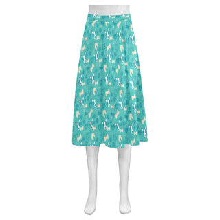 Australian Cattle Dog Pattern Mnemosyne Women's Crepe Skirt - TeeAmazing