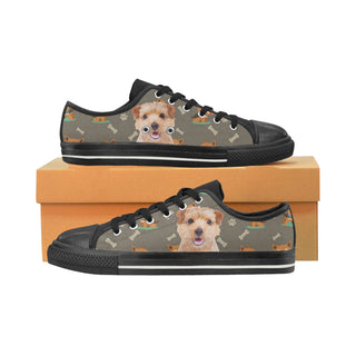 Norfolk Terrier Black Women's Classic Canvas Shoes - TeeAmazing